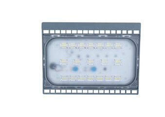 led lighting, led flood light, lamp led, isolated on white background.