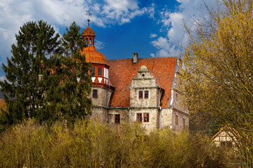 Fototapeta na wymiar The Renaissance Castle of Nesselröden in Hesse