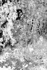 Black and white heavy grunge textured surface of old damaged concrete wall