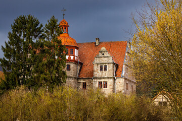 Fototapeta na wymiar The Renaissance Castle of Nesselröden in Hesse