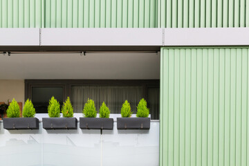 Balcony in green