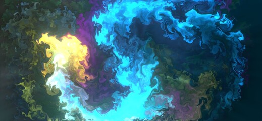 Fluid Art. Abstract colorful background, wallpaper, texture. abstract colored dust explosion background. Mixing paints. Modern art. Marble texture