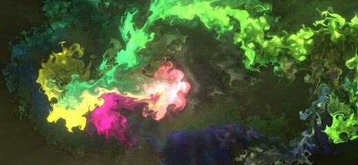 Fluid Art. Abstract colorful background, wallpaper, texture. abstract colored dust explosion background. Mixing paints. Modern art. Marble texture