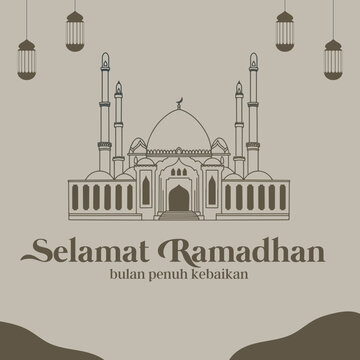 Ramadan Mubarak Selamat menunaikan ibadah puasa Ramadhan