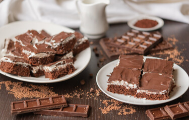 Cocoa cubes (traditional Hungarian sweet)
