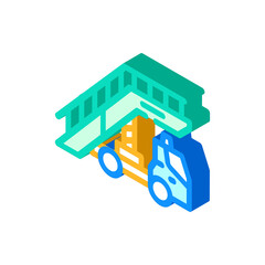 ladder airport equipment isometric icon vector. ladder airport equipment sign. isolated symbol illustration