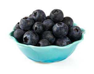 blueberries isolated on white background