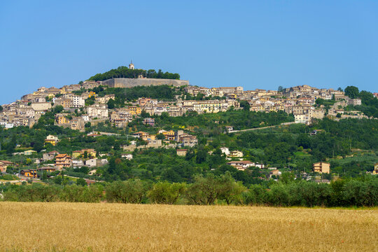 Alatri, historic town in Frosinone province, Italy, by morning