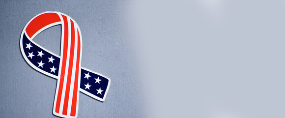 lag of the USA , american national flag photo with white space for text