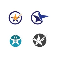Star icon Template vector illustration