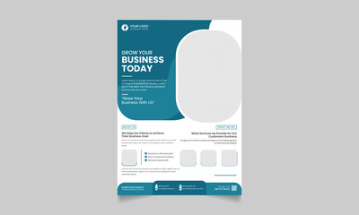 Digital marketing flyer agency and corporate business flyer template