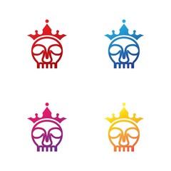 Skull logo icon set