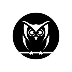 Owl logo template vector icon design