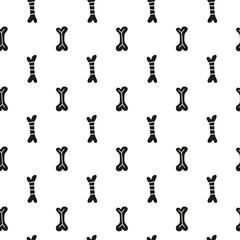 Seamless pattern with doodle bones.