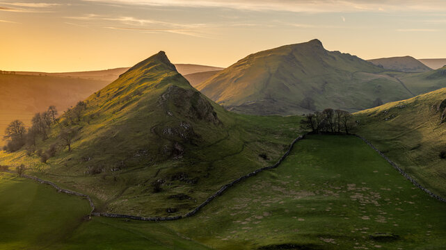 Hitter Hill in the Peak District at sunset