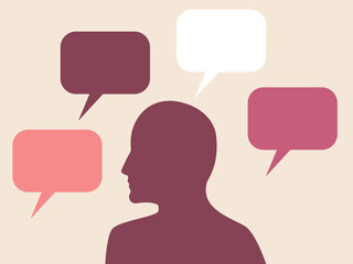 Various sources of information, free press. Looking for reliable sources illustration. Freedom of speech. Vector.