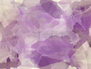 purple grunge stained background with scratches and large brush strokes