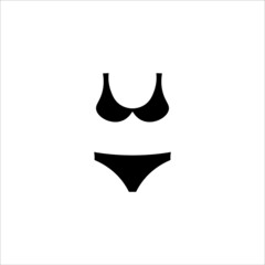 swimsuit icon vector illustration symbol
