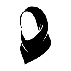 Hijab Icon Graphic Design Illustration Vector