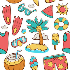 summer seamless pattern