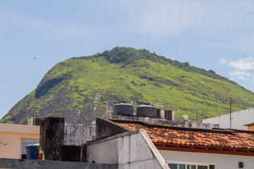 hill of goats seen from Ipanema in rio de janeiro.