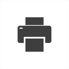 Printer icon on a white background. flat style image