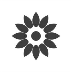 Flower icon. Flower icon in trendy flat style isolated on white background.