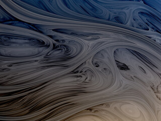 surreal futuristic digital 3d design art abstract background fractal illustration for meditation and decoration wallpaper
