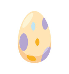 easter egg with spots