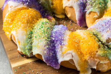 Homemade Colorful Sweet King Cake © Brent Hofacker