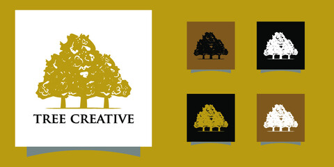 gold silhouette tree with premium attractive appearance
