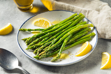 Homemade Organic Steamed Asparagus