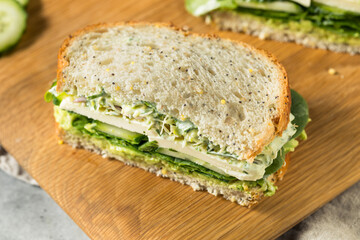 Homemade Healthy Green Goddess Sandwich