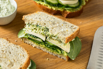 Homemade Healthy Green Goddess Sandwich