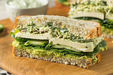 Homemade Healthy Green Goddess Sandwich