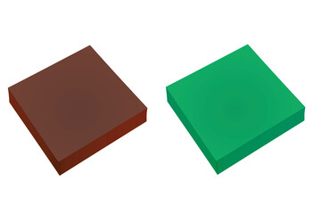 Memo pad sticky notes. vector