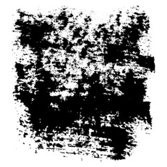 Dense grunge vector texture. Isolated. Scratches, paint stains. black elements. Abstract background.