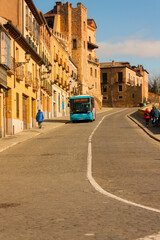 Calles de Segovia, en Castilla León, España.