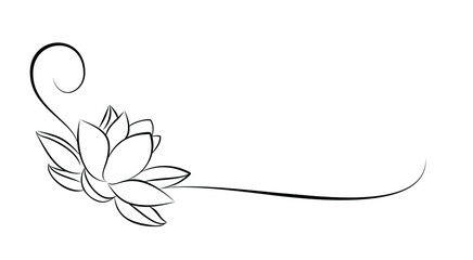  A symbol of the stylized lotus.   