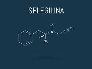 Chemical structure of selegiline