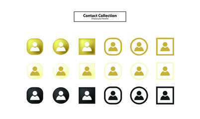 logo social media icon symbol business set vector contact interface cellphone chat sign app mobile