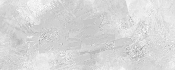 White old concrete wall grunge texture - wide banner format background with copy space for text. Grunge white Texture of chips, cracks, scratches, Soft white grunge. Paint leaks and Ombre effects.
