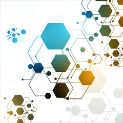 Abstract Hexagon Vector Background design