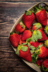 Sweet Red Strawberries for Breakfast 