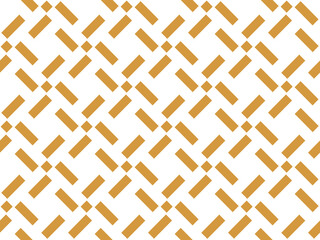 Abstract geometric pattern. A seamless vector background. White and gold ornament. Graphic modern pattern. Simple lattice graphic design