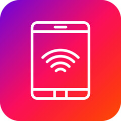 Tablet Vector Icon Design Illustration