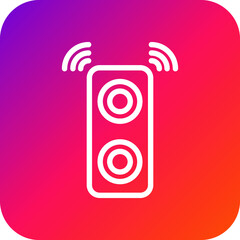 Speaker Vector Icon Design Illustration