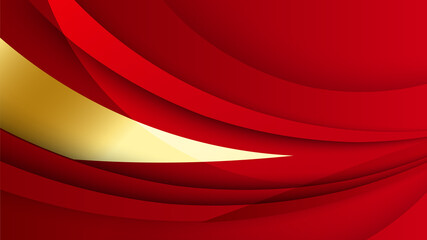 Abstract luxury elegant red and gold background