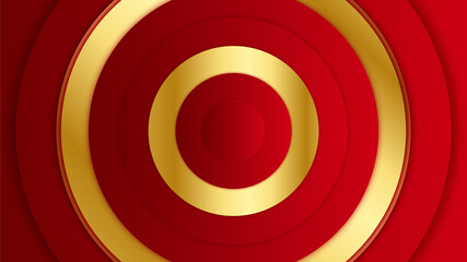 Abstract luxury elegant red and gold background