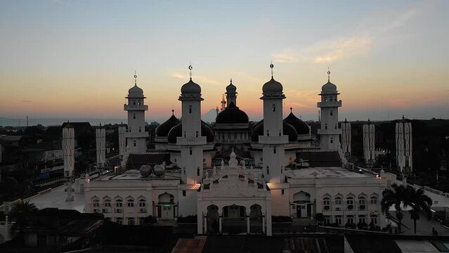 Beautiful Sunrise Baiturrahman Mosque, Banda Aceh